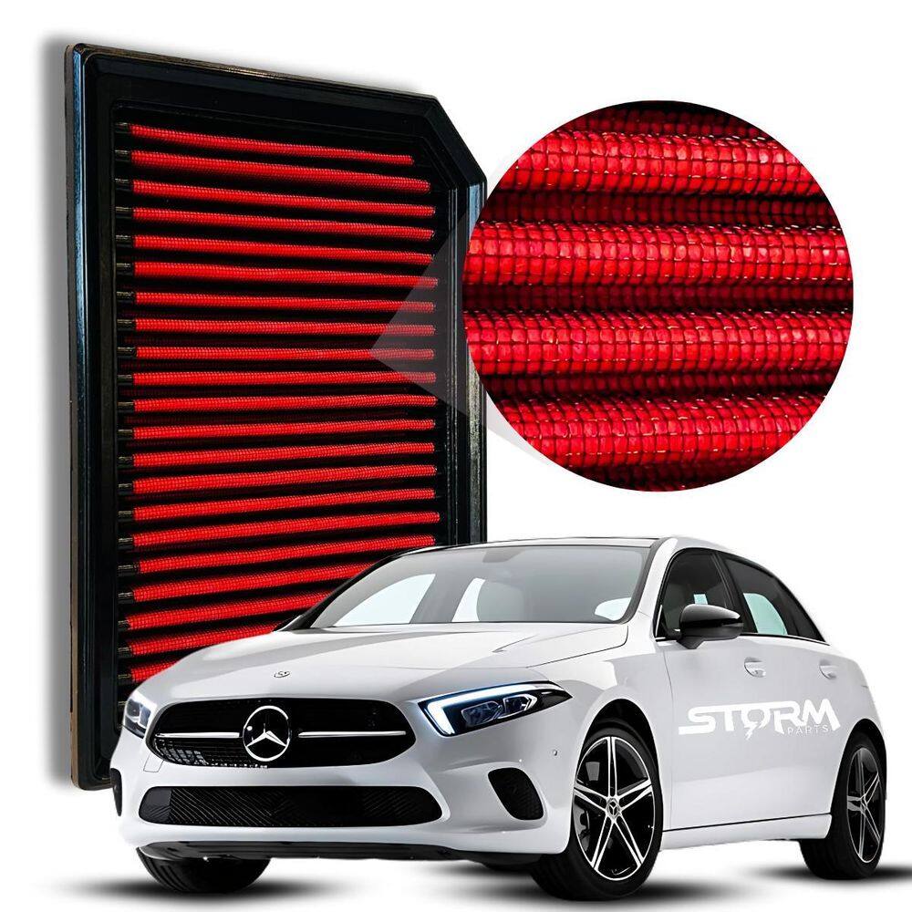 Filtro Ar Esportivo Mercedes A250 2.0 Turbo Ano 2018 A 2024
