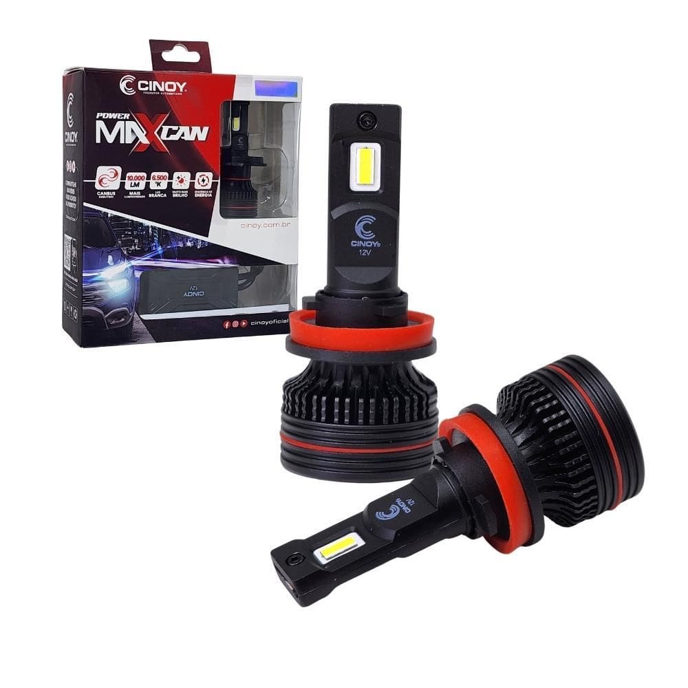 Lampada De Led Para Farol Ultraled H11 Power Max Can Cinoy