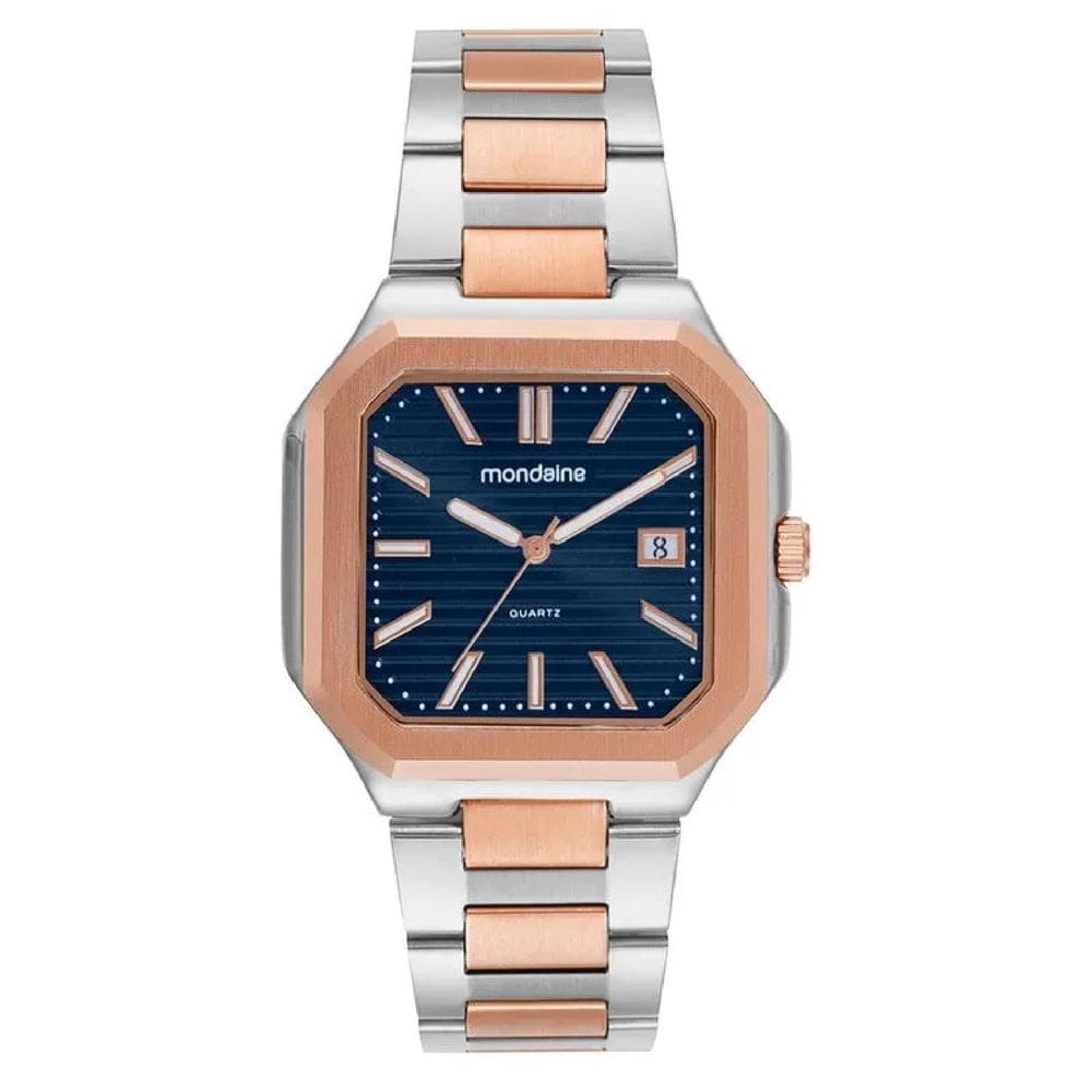 Relógio Mondaine 32945Gpmvge3 Quadrado Bicolor