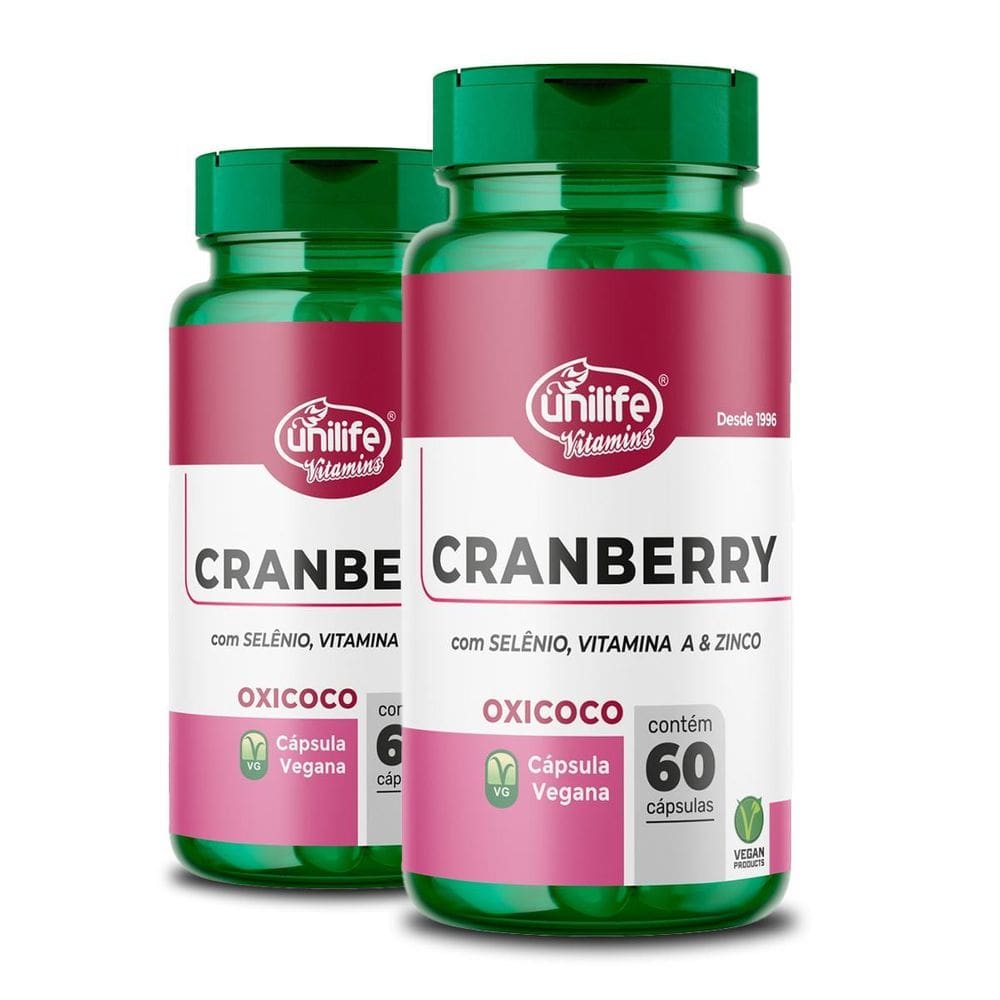 Kit 2 Cranberry Unilife 60 Cápsulas