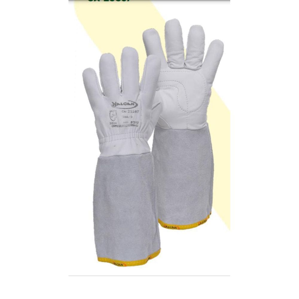 Luva De Vaqueta Total Punho 20 Cm Em Raspa  Valcan  Ca25.387