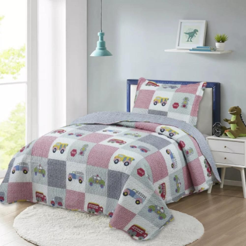 Kit Cobre Leito Colcha Solteiro Infantil Studio Dupla Face