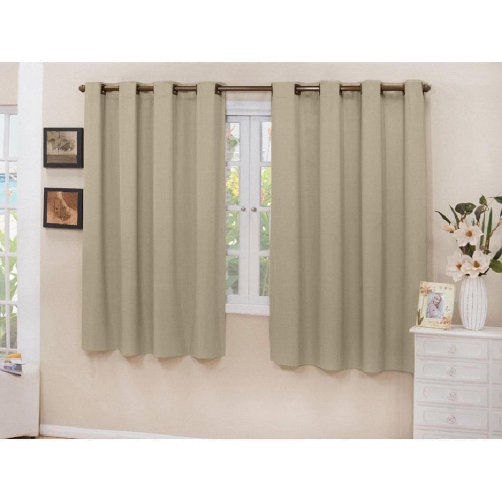 Cortina Blackout Tecido Bege 2,80X1,50 Corta Luz 100%