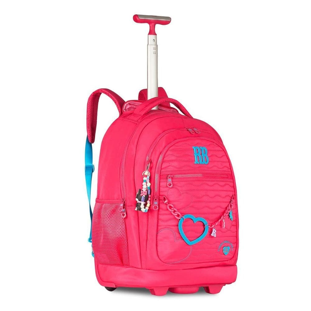 Mochila Escolar Rebecca Bonbon Bolsa Carrinho Feminina Rosa