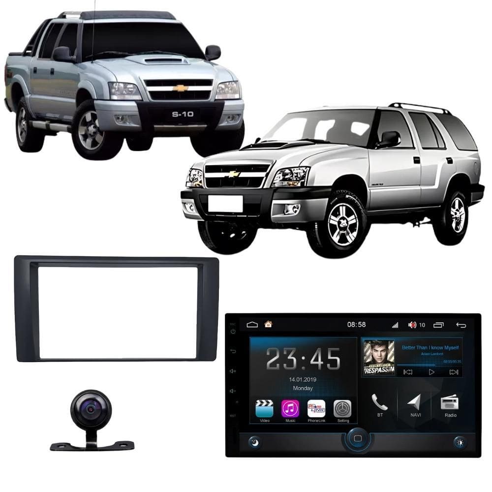 Kit Multimidia Android Chevrolet S10 Pitbull E Blazer 2001 A