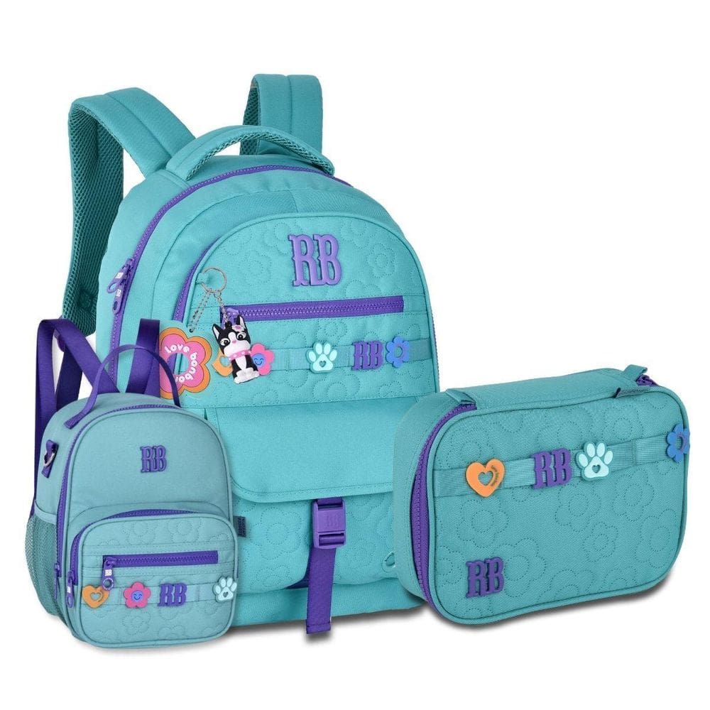 Mochila Escolar Com Lancheira E Estojo Rebecca Bonbon Kit
