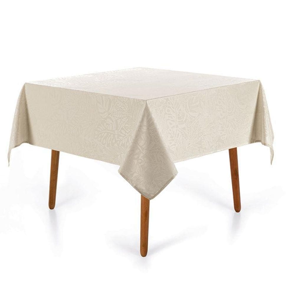 Toalha De Mesa Quadrada 4 Lugares Essencia Natural Karsten