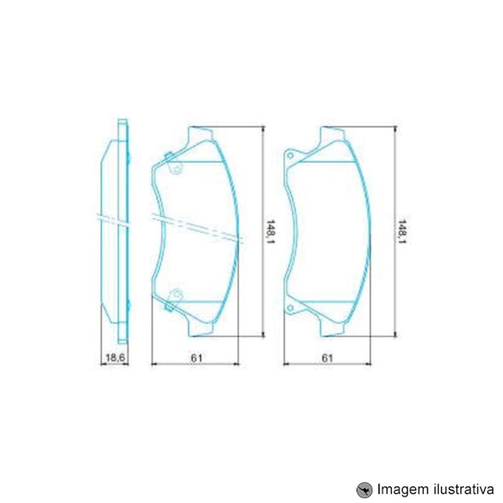 Pastilha de Freio Dianteira Cruze LT / LTZ 1.8 16V . 2012 ... com alarme sonono