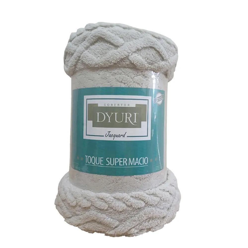 Cobertor De Microfibra Casal Dyuri Tricot - Jolitex Taupe