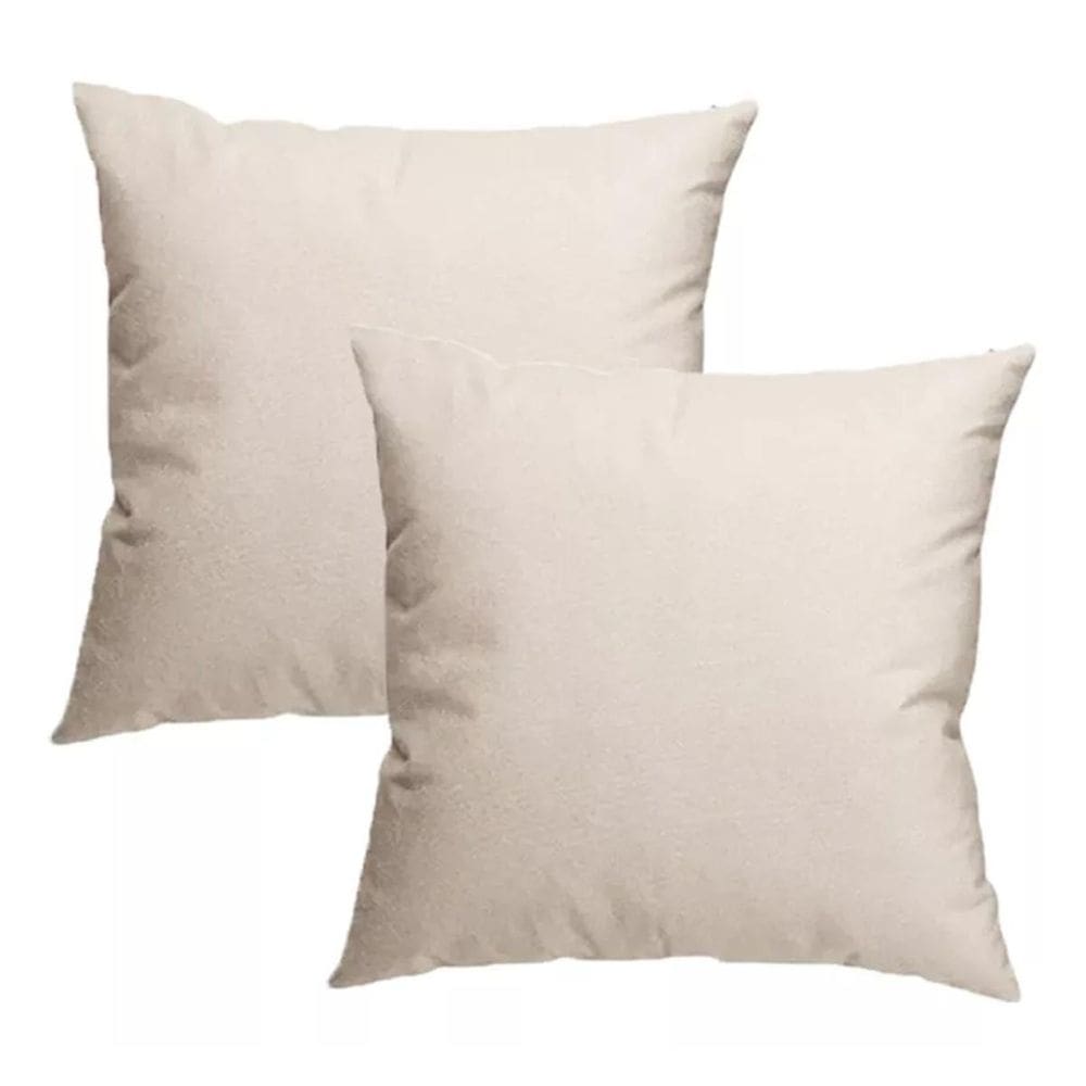 Kit 02 Capas Almofada Suede Veludo Sala