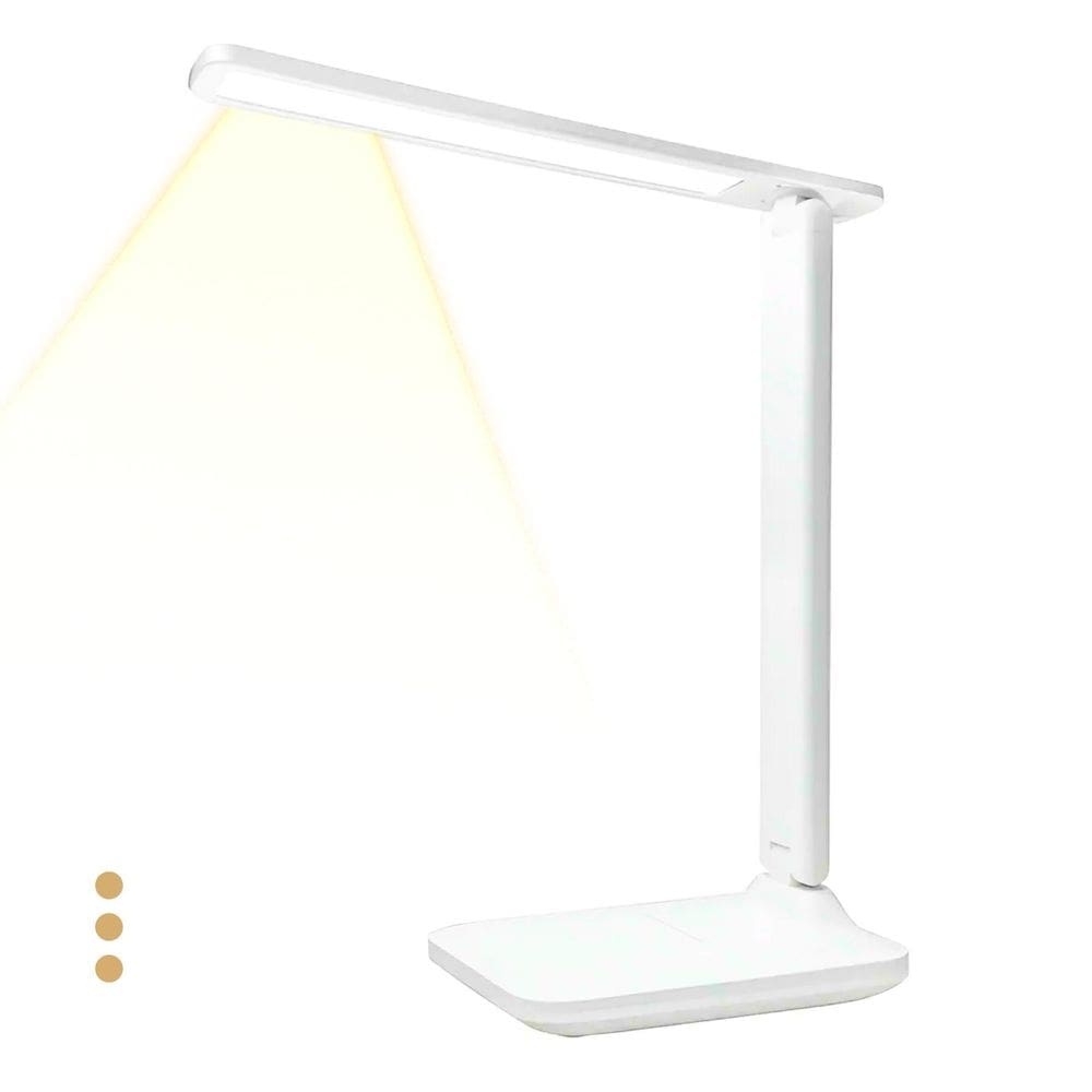 Abajur Luminária Articulada Luz Branca Usb Recarregável Pequena