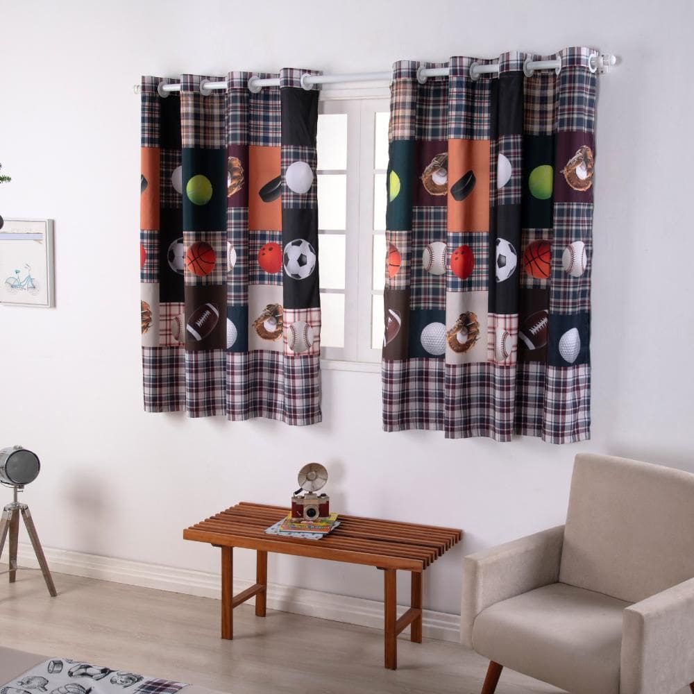 Cortina Infantil E Juvenil Boy Para Varão Simples Duplo 2M