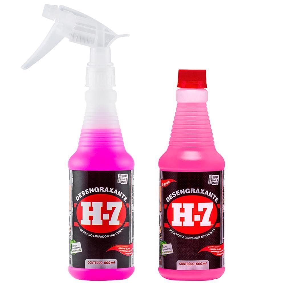 Desengraxante Removedor Multiuso H7 500Ml Spray Com Refil