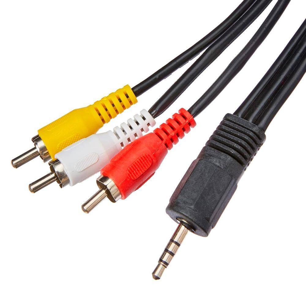 Cabo Av P3 3,5Mm Macho Para 3 Rca Macho 1.5M