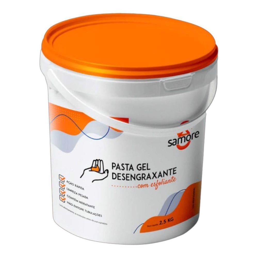 Pasta Gel Desengraxante Com Esfoliante 2,5Kg 0012500 Samore