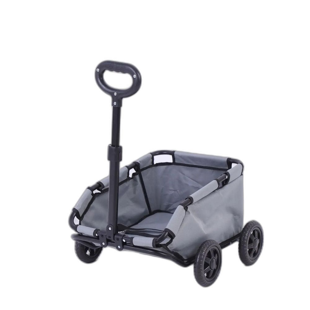 Carrinho Passeio Pet Cães Gatos Pequeno Porte Até 7Kg-Cinza