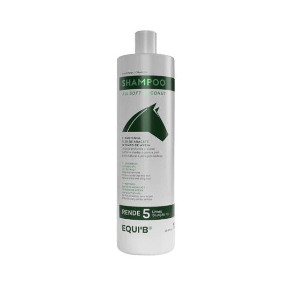 Shampoo Para Cavalos All Soft Coconut Equib - 1 Litro