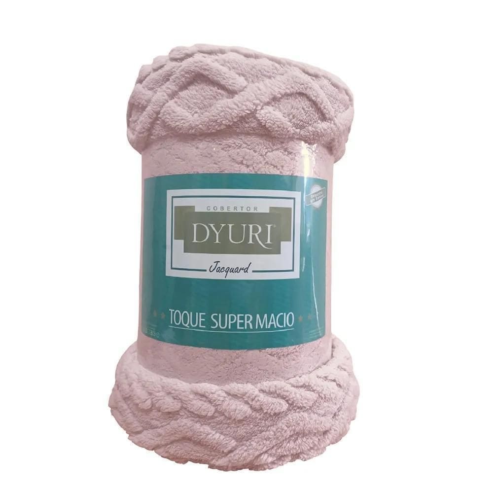 Cobertor De Microfibra King Dyuri Tricot - Jolitex Rosa