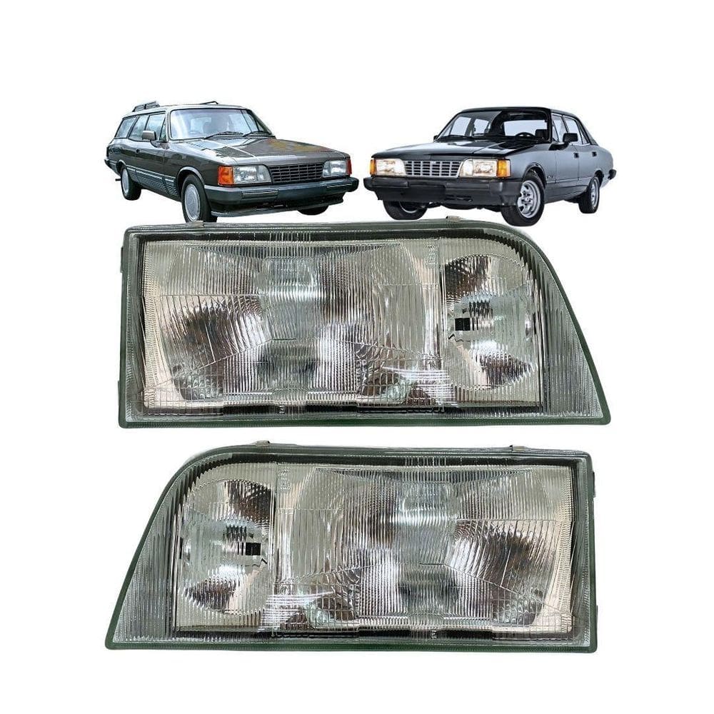 Par Farol Dianteiro Opala Caravan Diplomata 88 A 92 Vidro