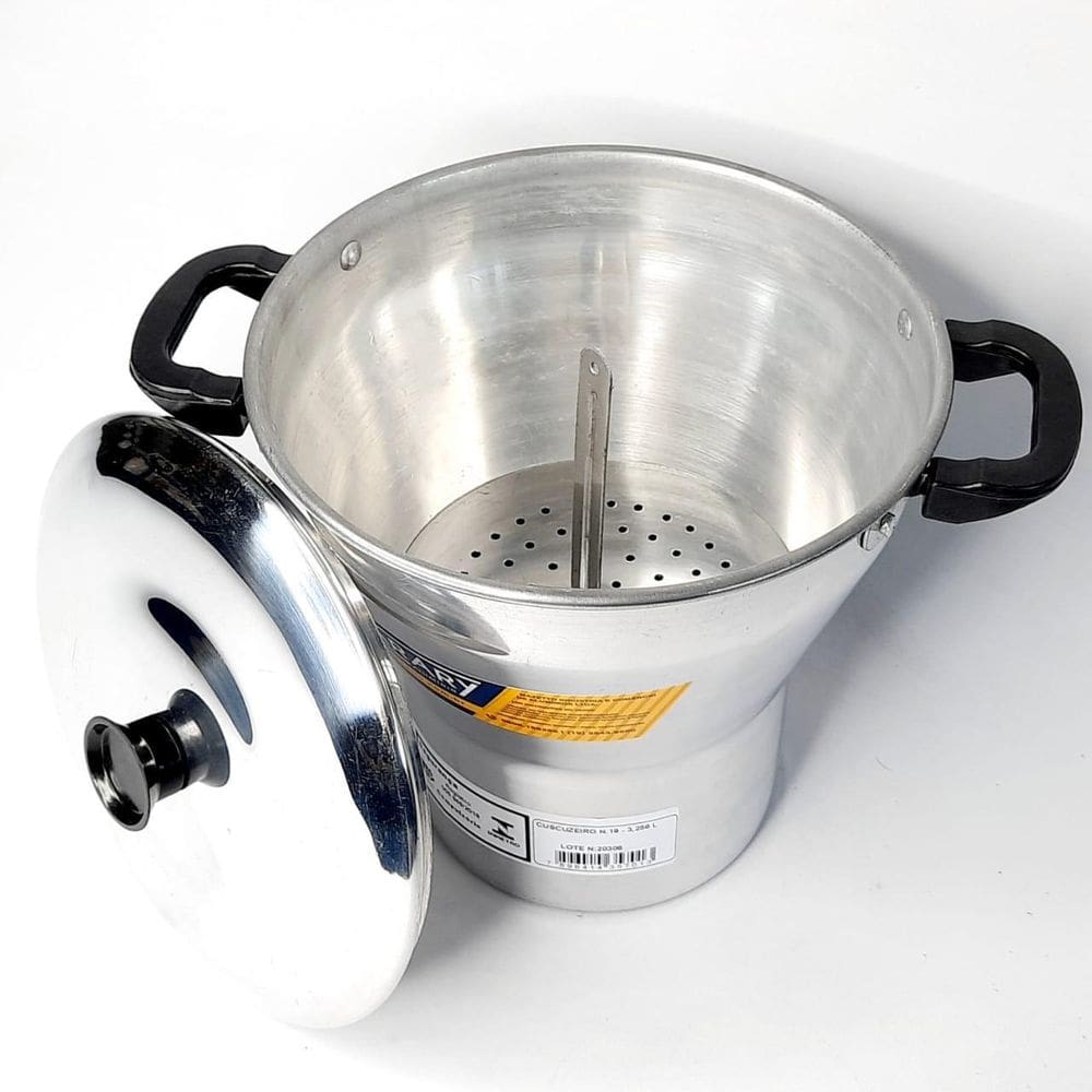 Cuscuzeiro N16 Alumínio Polido 2,580L Arary