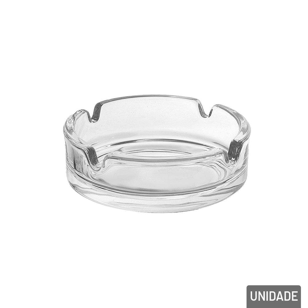 Cinzeiro de Vidro Redondo 11cm Denver - Tudo em Caixa