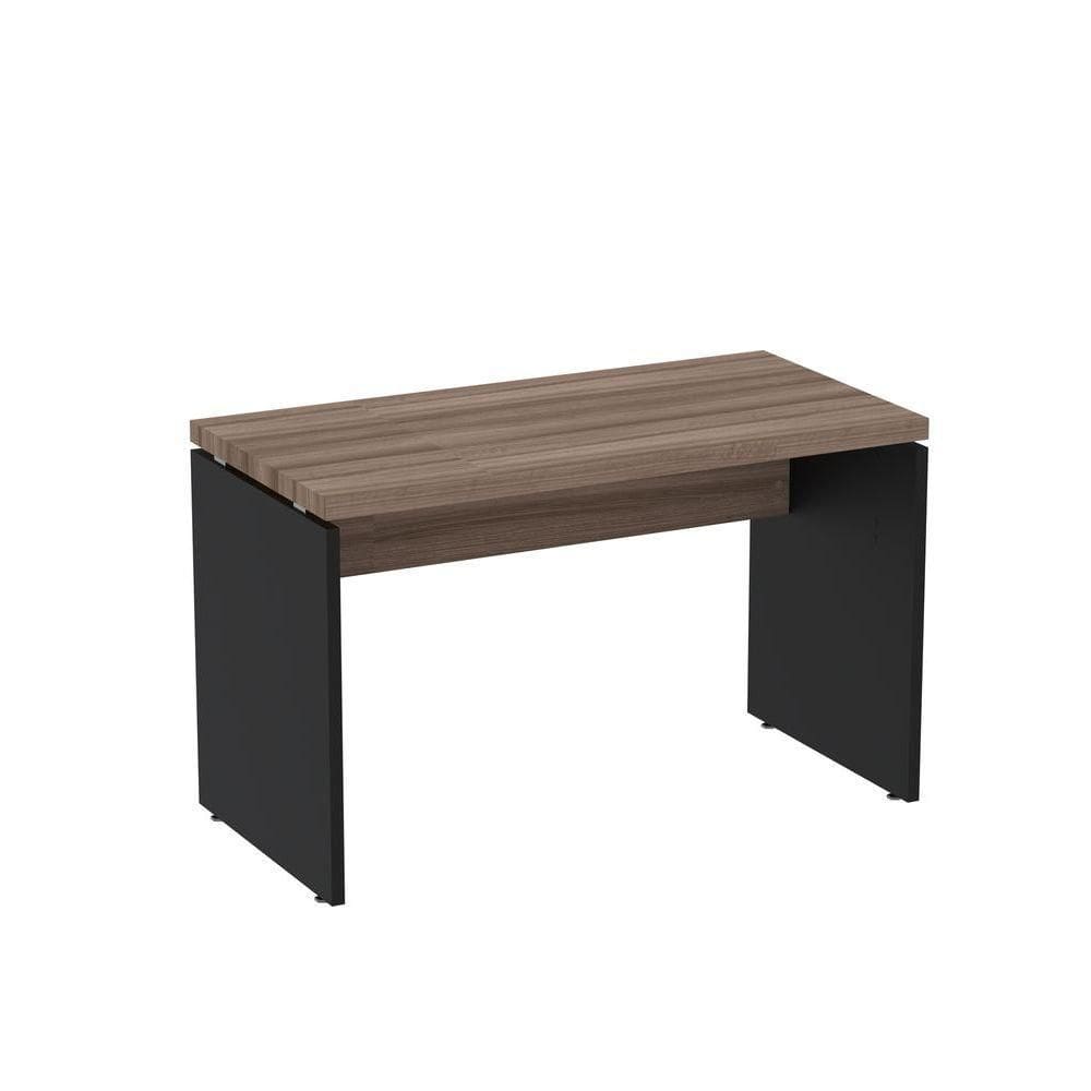 Mesa De Escritório 120cm Pe40 Preto-walnut