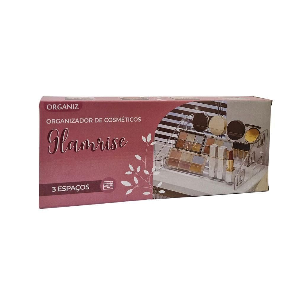 Organizador Escadinha De Cosmeticos Plastico 3 Andares Organiz