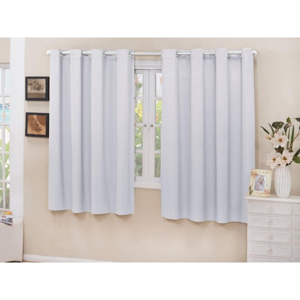 Cortina Blackout Tecido Branco Gelo 2,80X1,30 Corta Luz 100%
