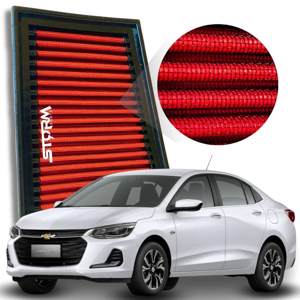 Filtro Ar Esportivo Inbox Novo Onix Plus 1.0 Ano 2019 A 2024