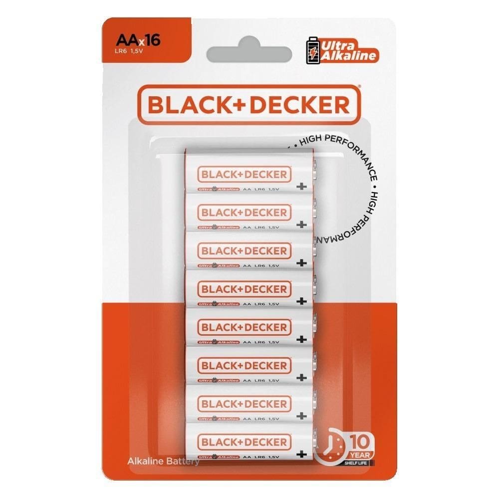 Pilha Alcalina Aa Com 16 Unidades Bdbt-00Aa-04 Black Decker