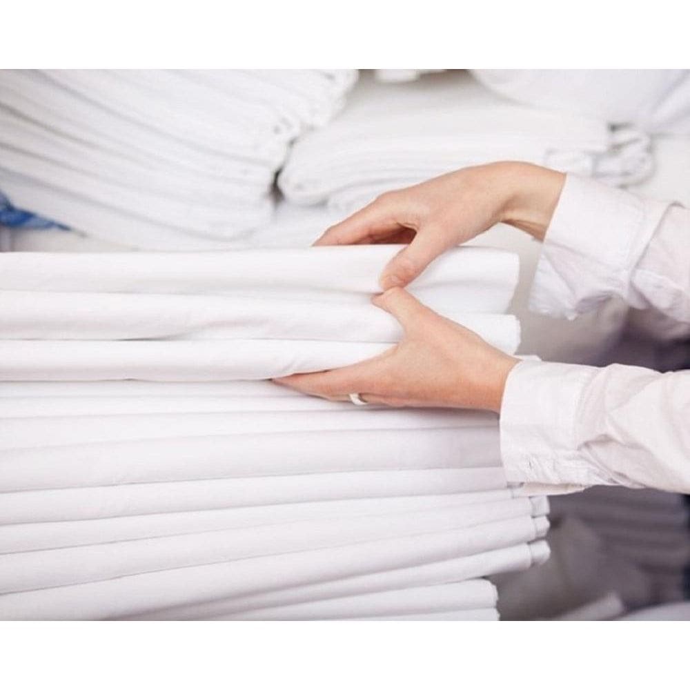 Kit 2 Lençol Casal Branco Clinica Algodão Percal 150 Fios