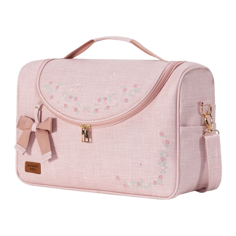Bolsa Maternidade Média Garden - Rosa - Batistela Baby