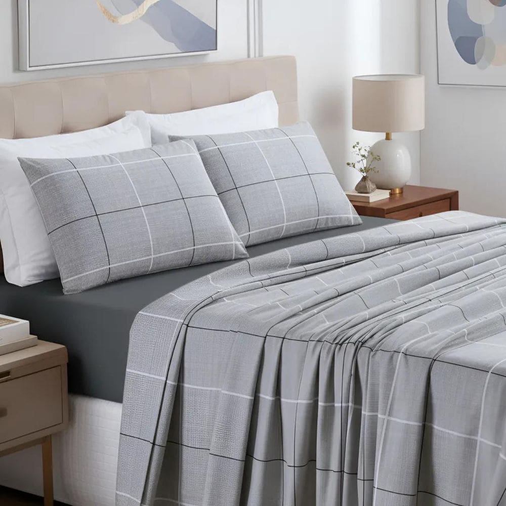 Roupa Cama Solteiro Nyla 200 Fios Super Moderno