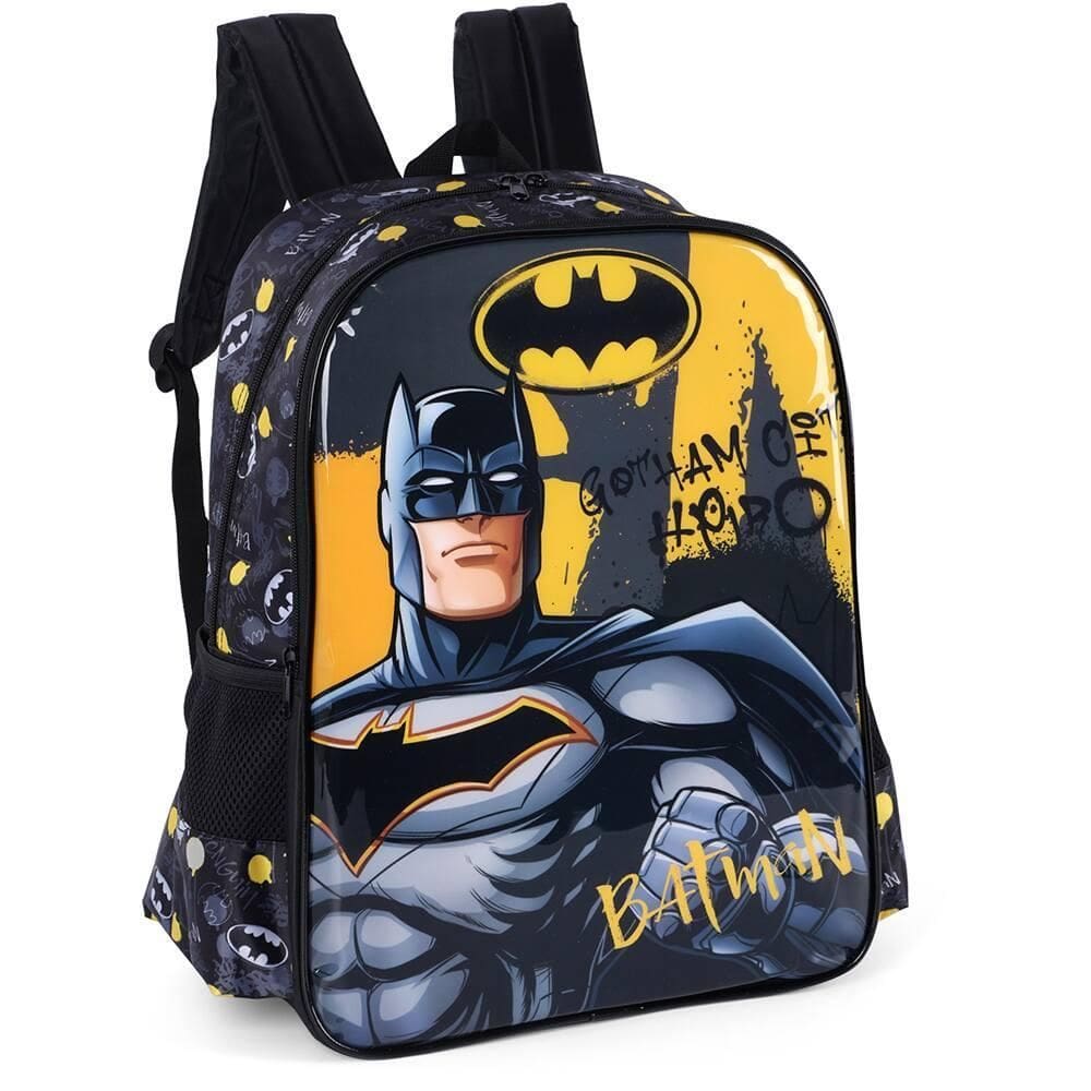 Mochila Escolar Infantil De Costas Batman Gotan City