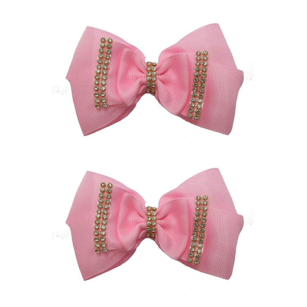 Laço Rosa De Cabelo Adulto Elegante De Luxo 2 Unidades-No