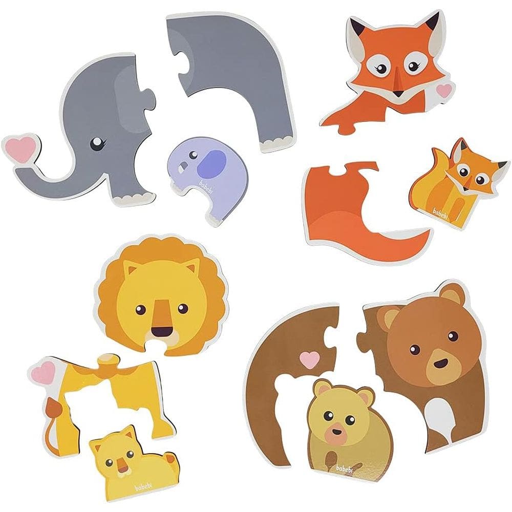 Quebra-Cabeça Baby Animais e Filhotes - 12 Peças - Babebi