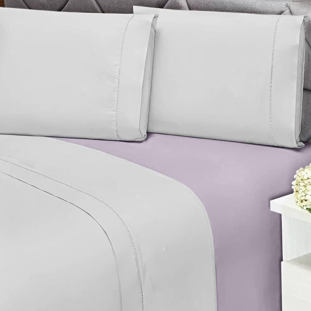 Lençol Solteiro Elástico 180 Fios 100% Algodão Premier