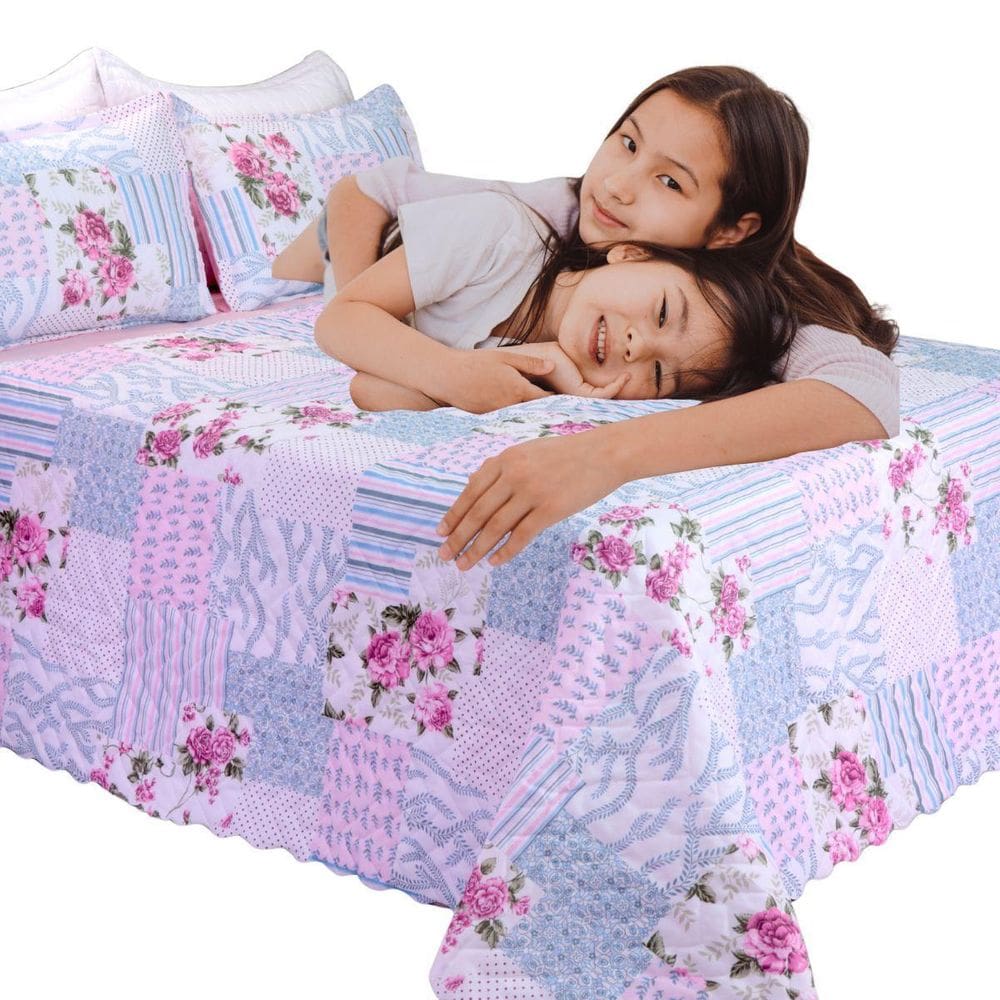 Kit Cobre Leito Queen 3 Peças Dupla Face Bouti Garden