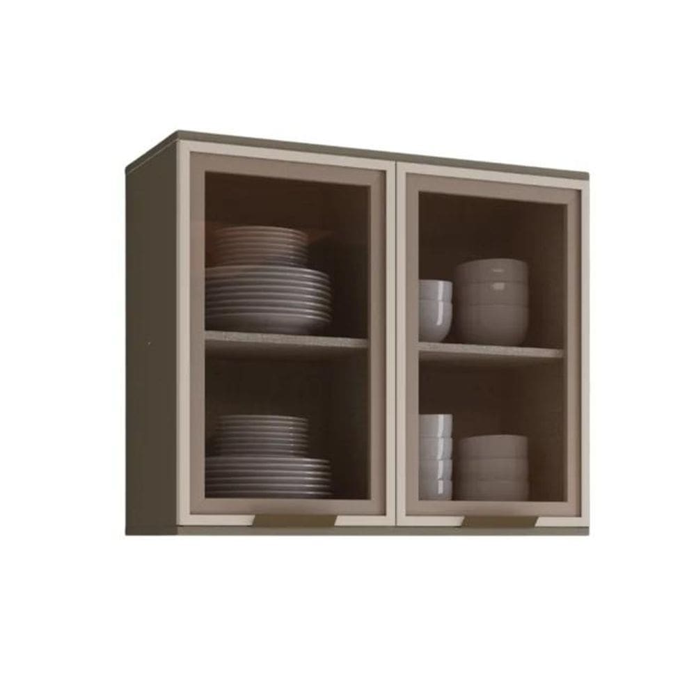 Armario Aereo 2 Portas MDF 80 cm Connect C55 Henn