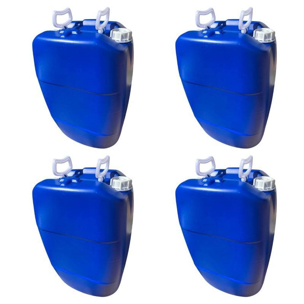 Galão Alimentício 50L Resistente Azul - 4 Pçs
