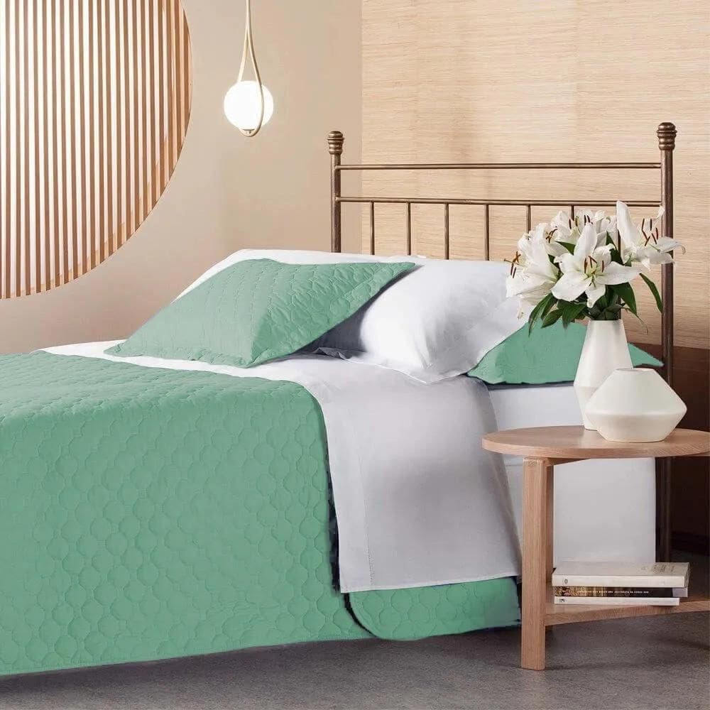 Kit Colcha / Cobre Leito King 180 Fios Previlege Andreza