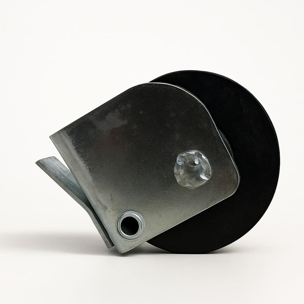 Roldana Rolamento Inferior Fixo para Janela e Porta de Correr de Aço 45mm