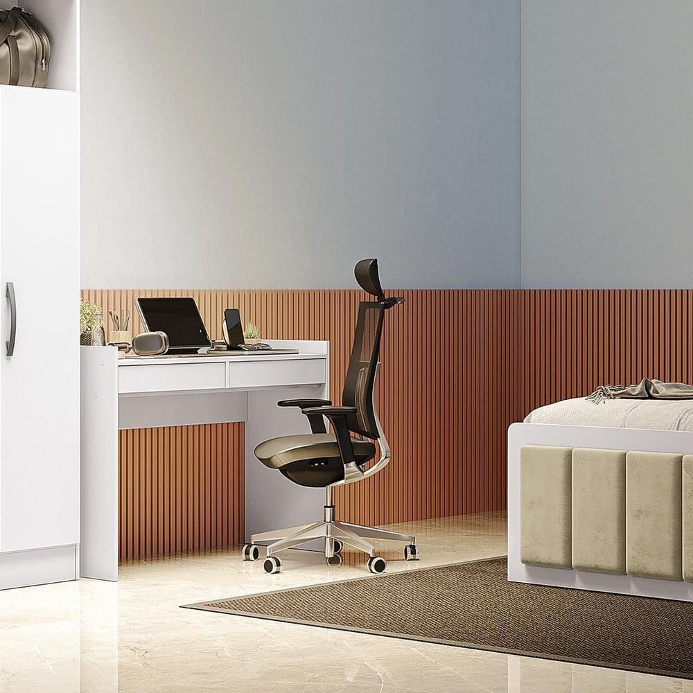 Escrivaninha 2 Gavetas Kappesberg Adapt Branco