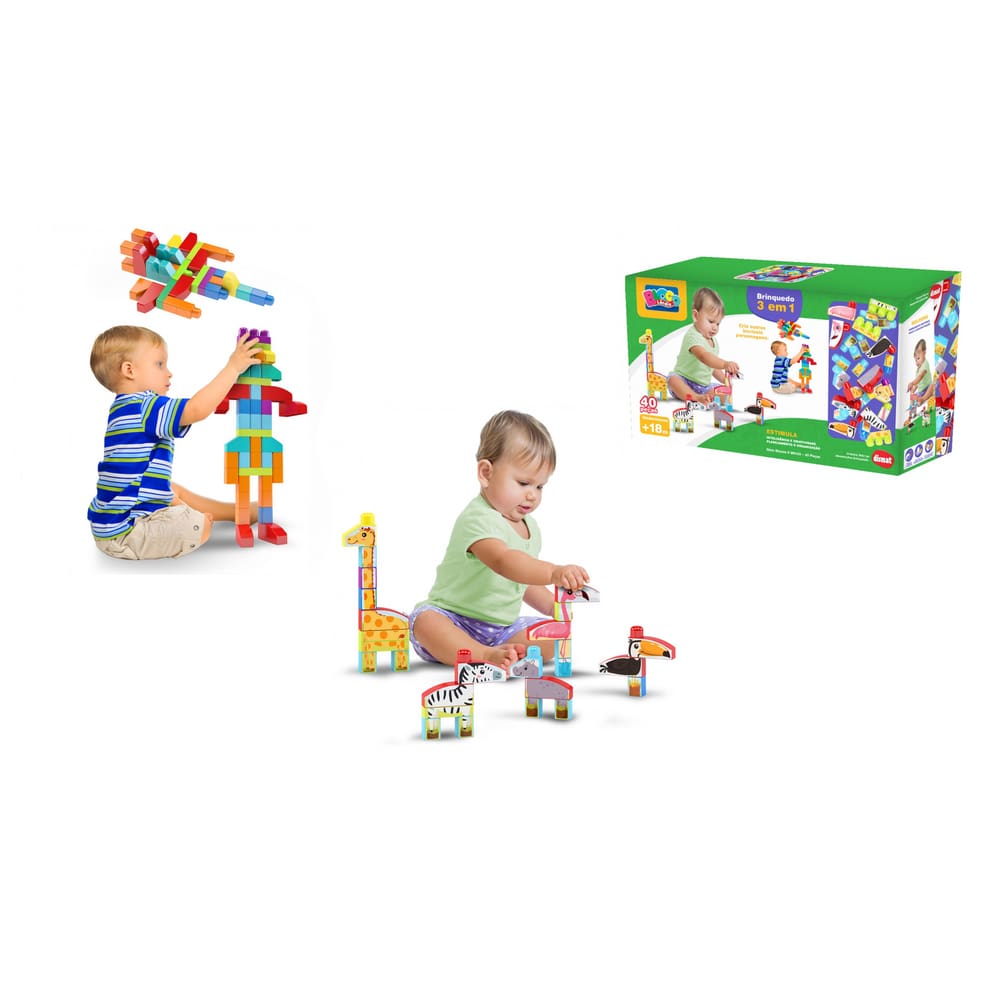 Blocolândia MAIS BLOCOS 3 em 1 - Dismat
