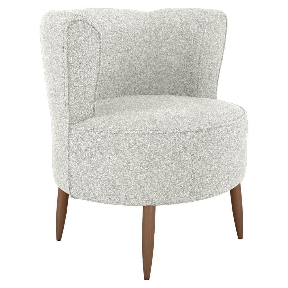 Poltrona Decorativa Pes Palito Savana Boucle Milani Store.