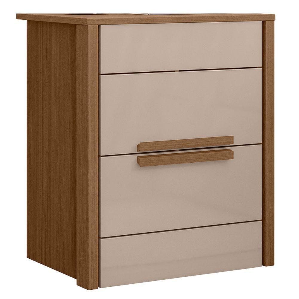 Mesa De Cabeceira Dhara 2 Gav 51cm Carvalho Fendi Moval