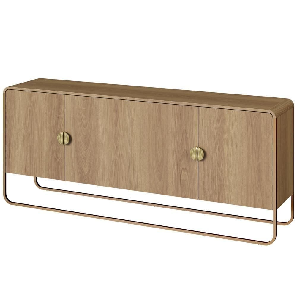 Buffet Aparador Organico 4 Portas  Artesano Hanover Dourado