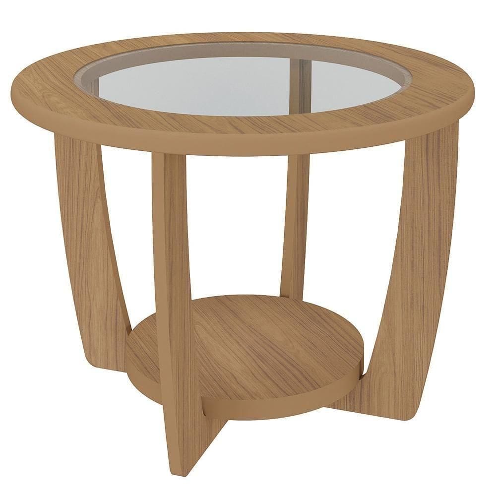 Mesa De Centro Mdf 60 Cm Sala De Estar 4575 Arly Carvalho