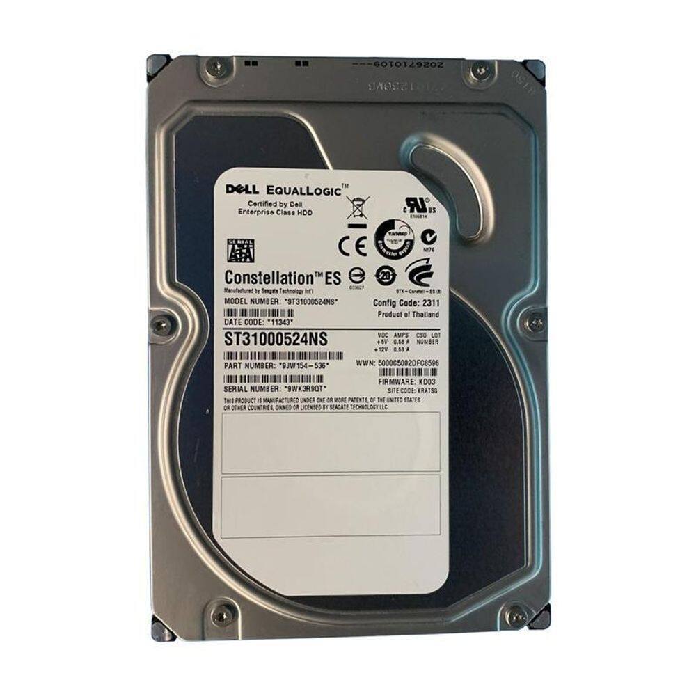 Hd Sas Storageserver Dell Equalogic 1000Gb 3.5 9Jw154