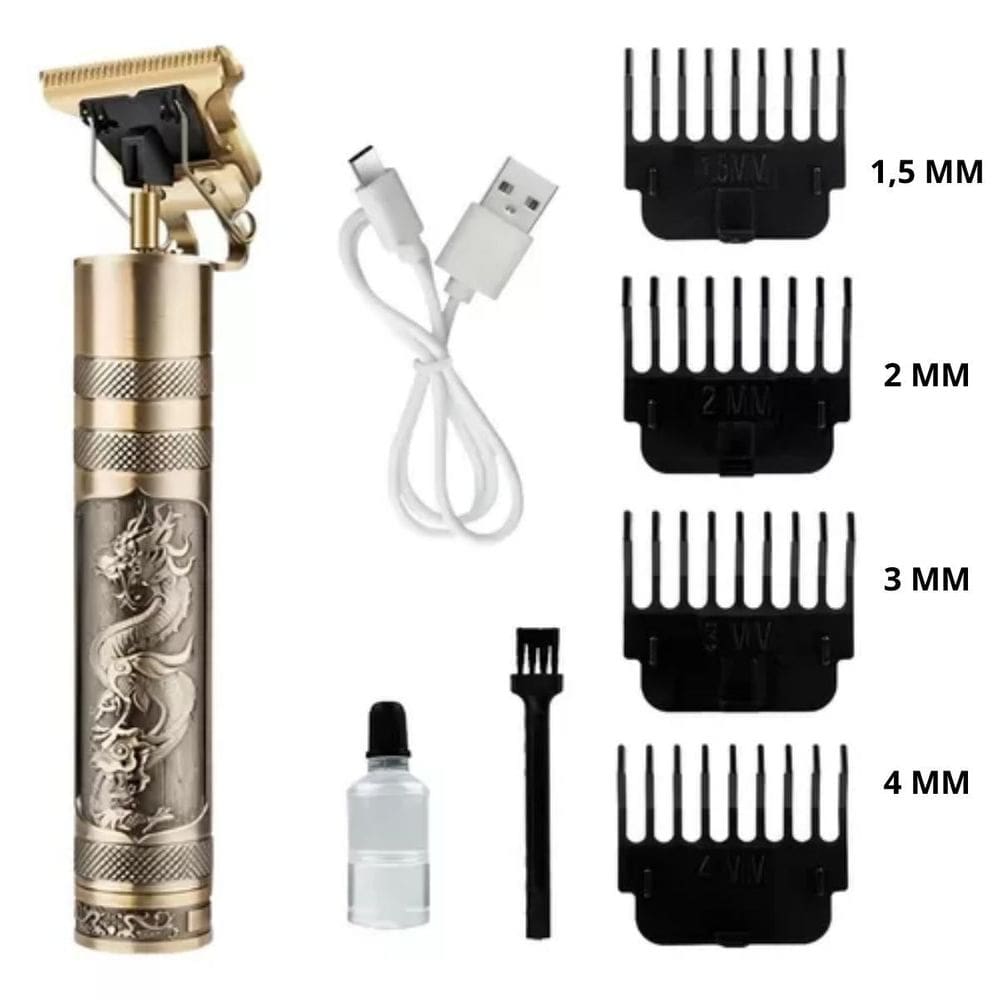 Máquina De Barbear Sem Fio Com Cabo Usb